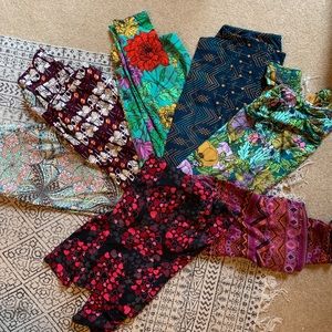 Lot of 7 pairs of Lularoe TC leggings